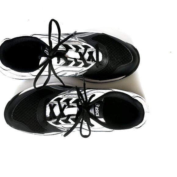 ASICS Gel Upcourt 2 Athletic Shoes in Black & White, Size 9.5 - Picture 9 of 13